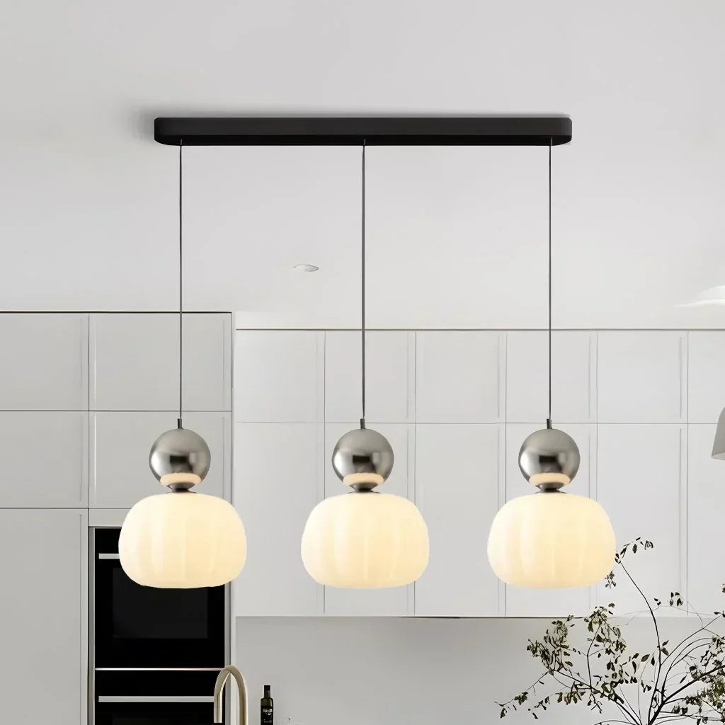 Art Deco Pendant Light Cream