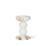 Sculpted Jade Candle Holder – Natural Stone Tabletop Decor