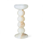 Sculpted Jade Candle Holder – Natural Stone Tabletop Decor