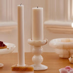 Sculpted Jade Candle Holder – Natural Stone Tabletop Decor