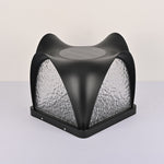 Sculptform Solar Outdoor Post Light – Modern Curved LED Garden Lamp