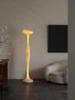 Sculptural Resin Floor Lamp with Integrated LED for Modern Interiors