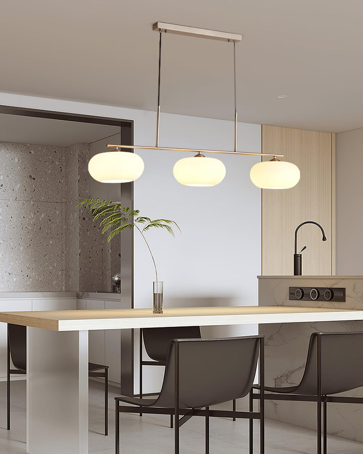 Sculptural 3 Pendant Light