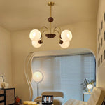 sculptural-glass-ribbed-chandelier