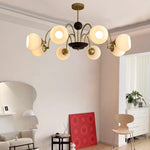 sculptural-glass-ribbed-chandelier