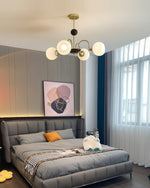 sculptural-glass-ribbed-chandelier