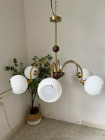 sculptural-glass-ribbed-chandelier