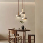 Yellow Cave Stone Japanese Style Retro Cream Pendant Lamp