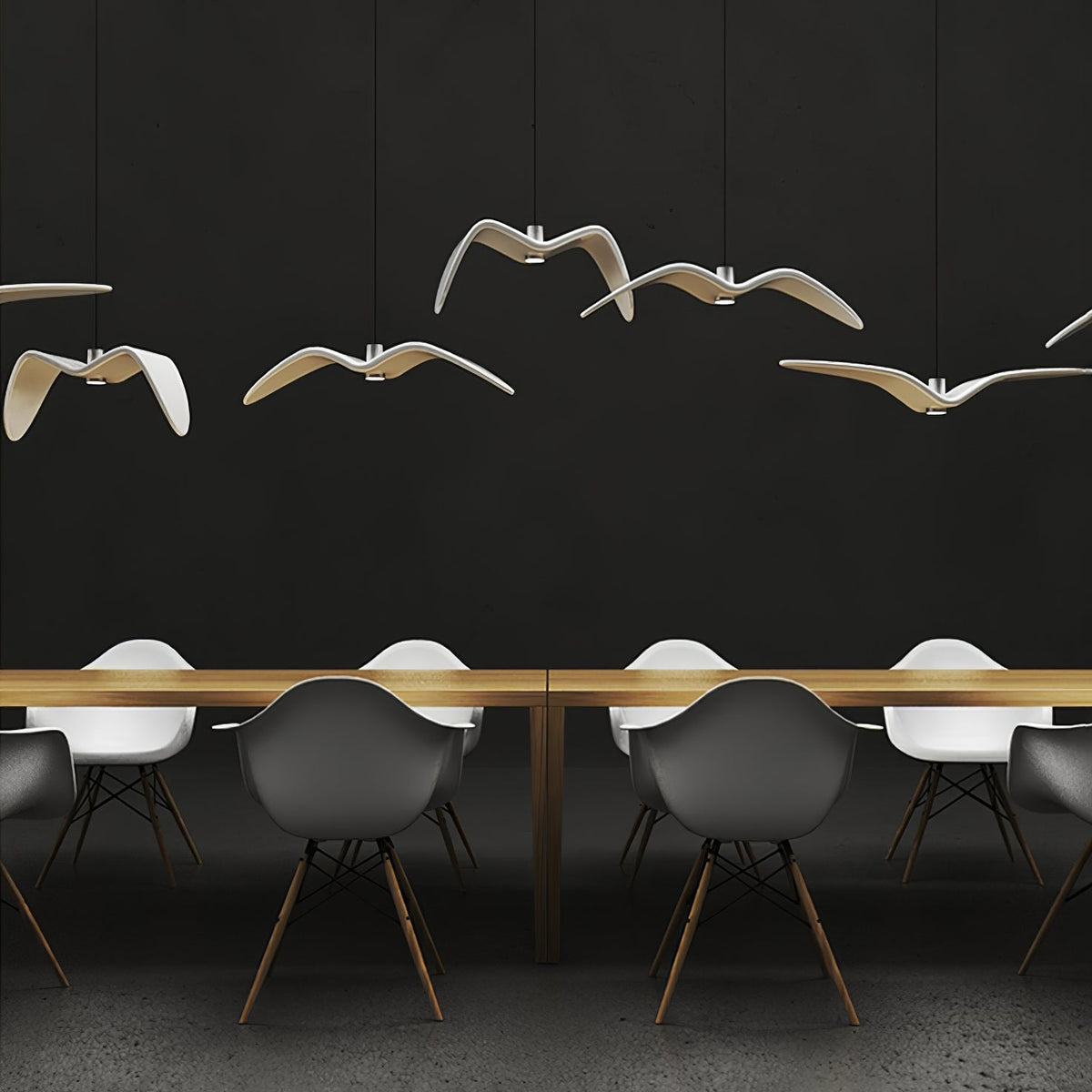 Aviara LED Pendant Light – Modern Aluminum Bird-Inspired Ceiling Lamp