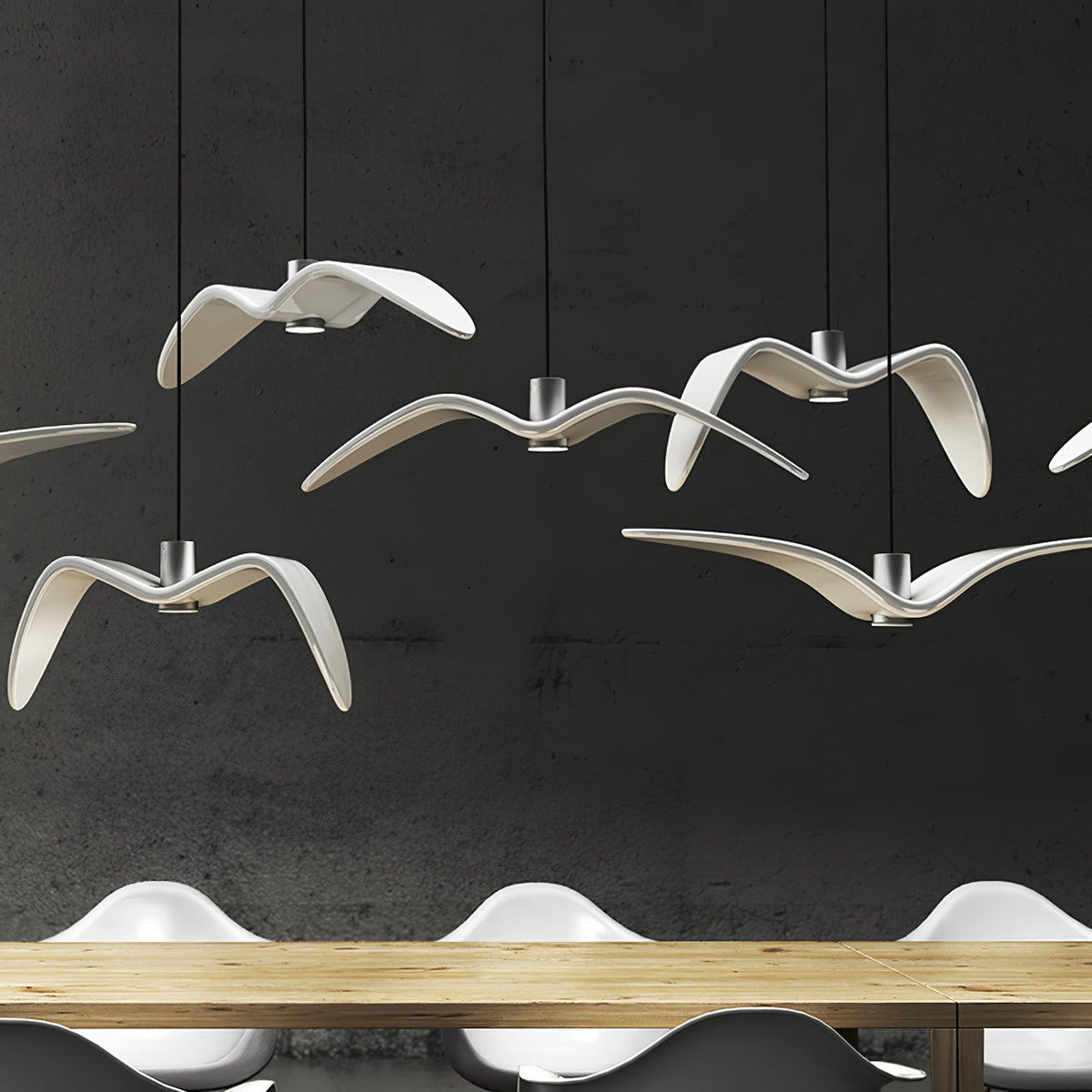 Aviara LED Pendant Light – Modern Aluminum Bird-Inspired Ceiling Lamp