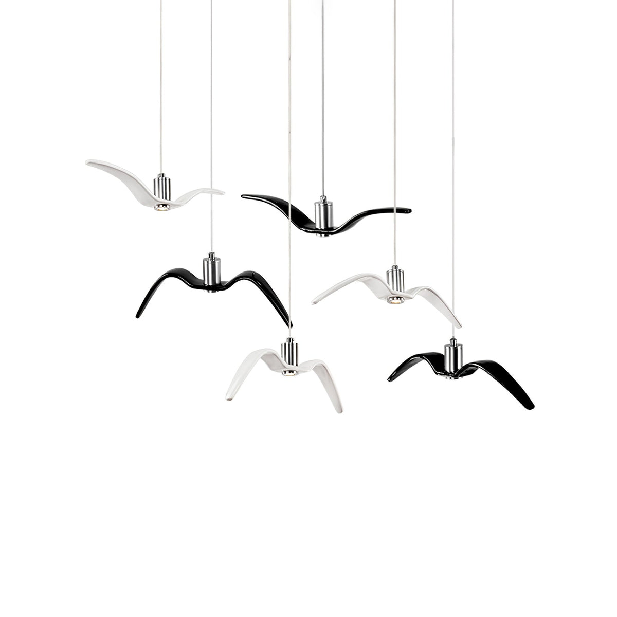 Aviara LED Pendant Light – Modern Aluminum Bird-Inspired Ceiling Lamp