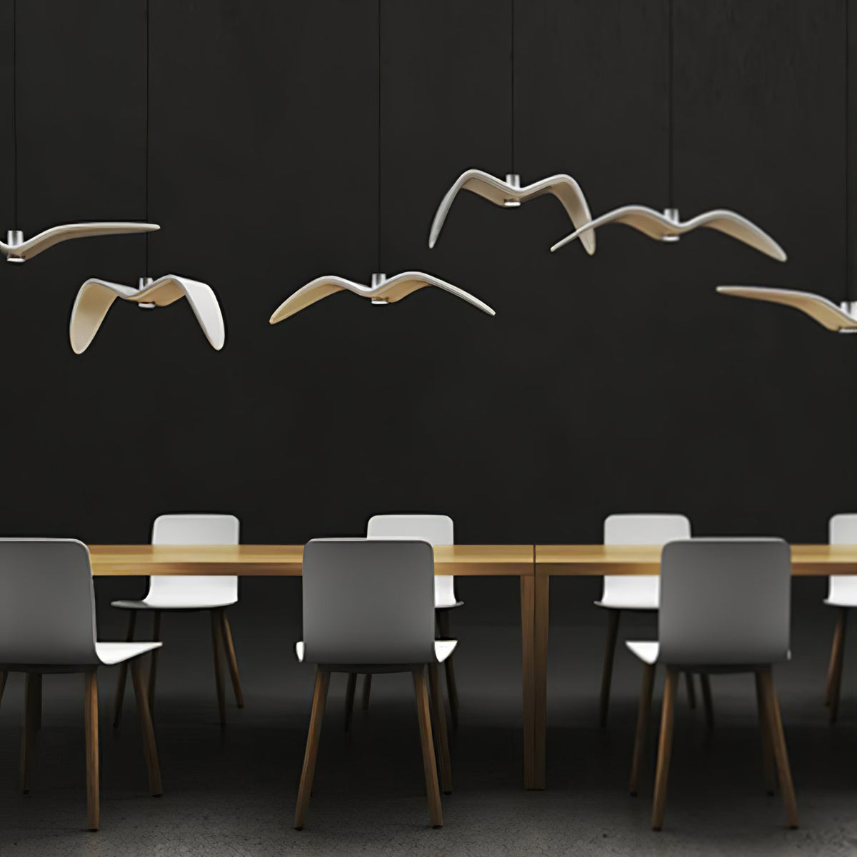 Aviara LED Pendant Light – Modern Aluminum Bird-Inspired Ceiling Lamp