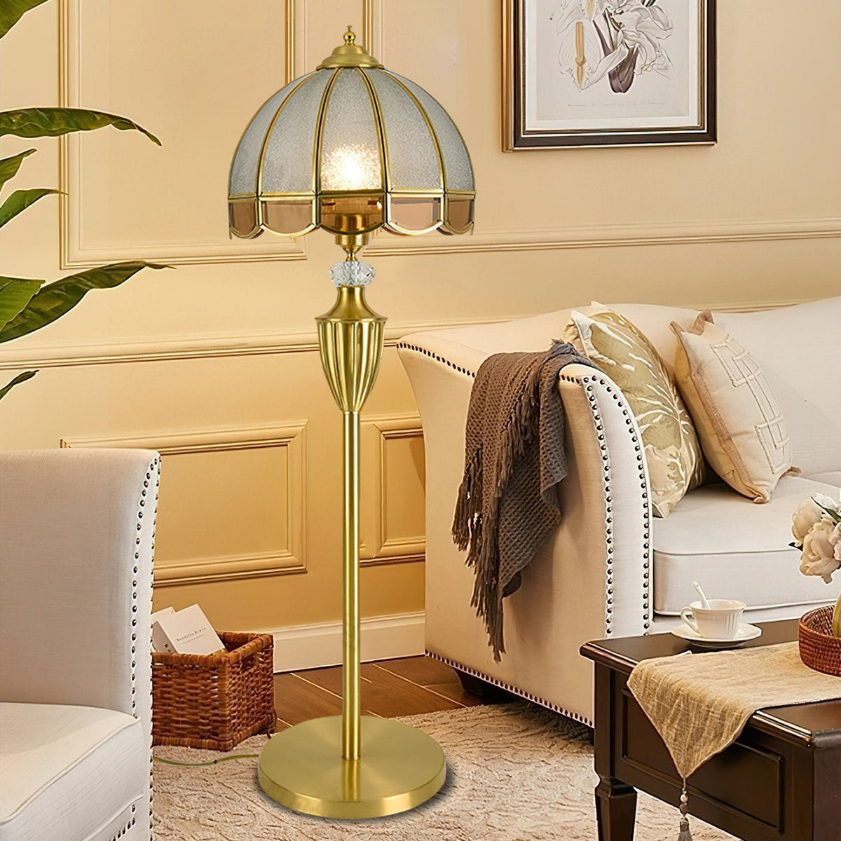 Sector Glass Floor Lamp