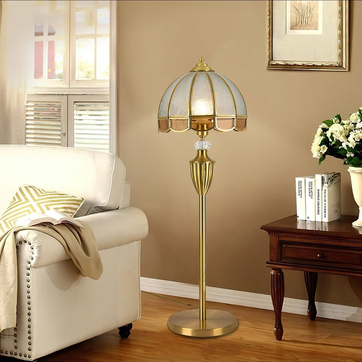 Sector Glass Floor Lamp