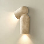 Selvian Sculptural Travertine Wall Sconce for Modern Interiors