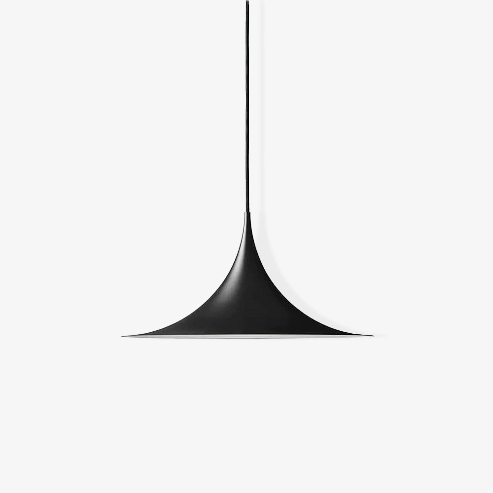 Semi Arch Pendant Light – Designer Aluminum Swag Lamp for Dining & Living Spaces