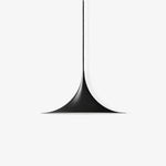 Semi Arch Pendant Light – Designer Aluminum Swag Lamp for Dining & Living Spaces
