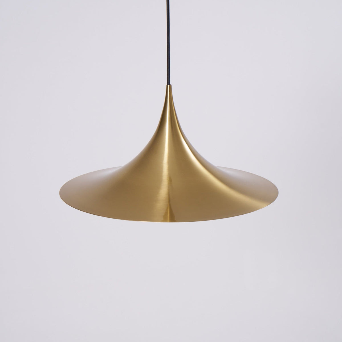Semi Arch Pendant Light – Designer Aluminum Swag Lamp for Dining & Living Spaces