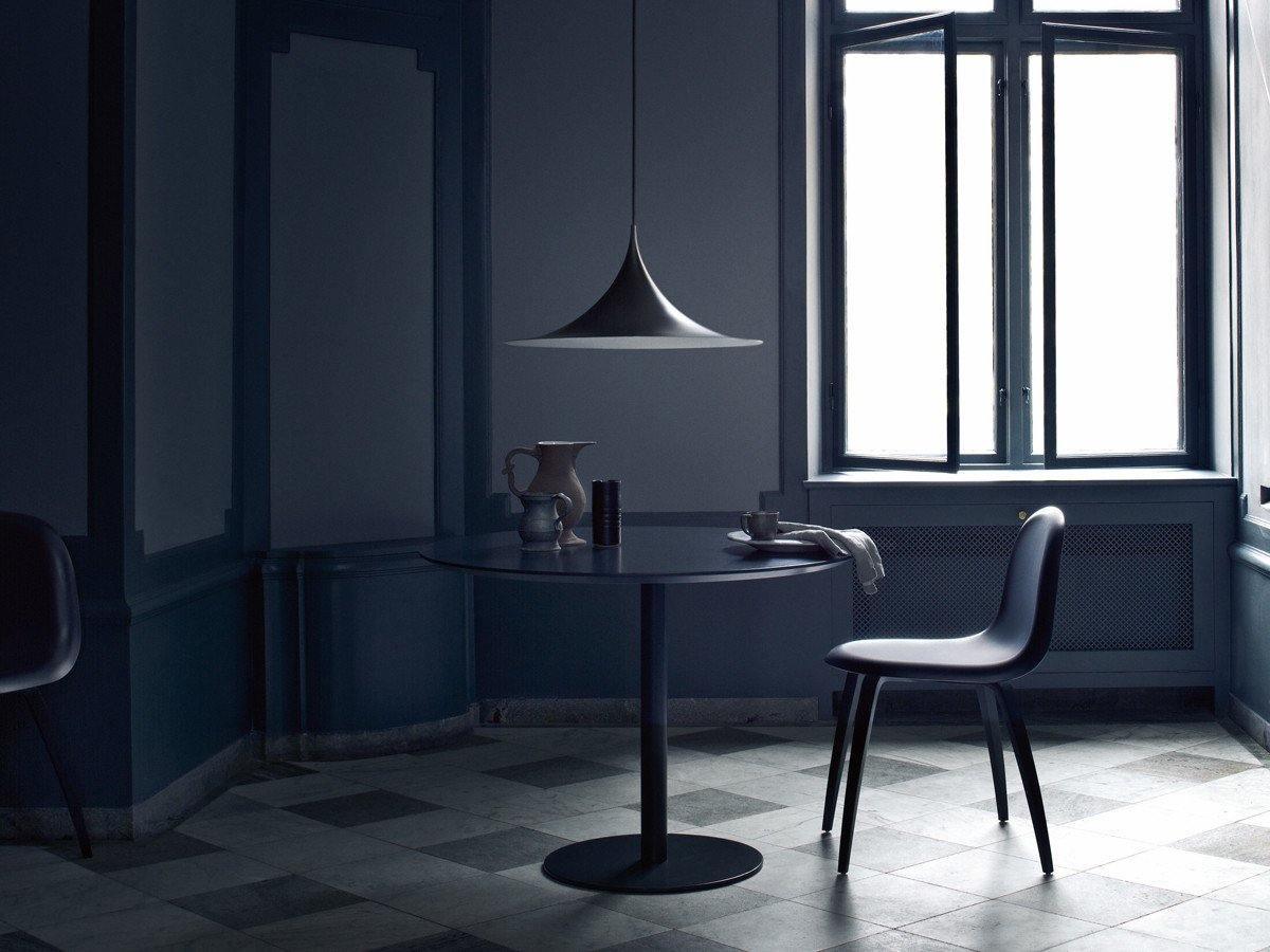 Semi Arch Pendant Light – Designer Aluminum Swag Lamp for Dining & Living Spaces