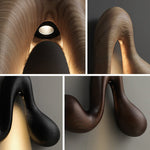 Sera Flow Wood Wall Light – Sculptural LED Sconce for Modern Interiors
