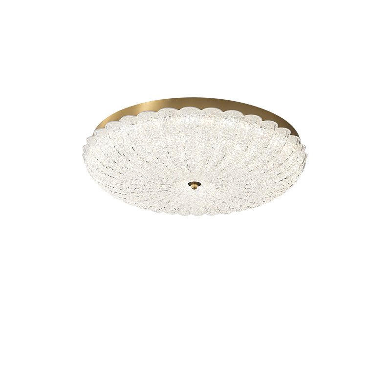 Seraphim Modern Gold Ceiling Light with Clear Glass Accents