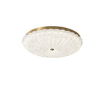 Seraphim Modern Gold Ceiling Light with Clear Glass Accents