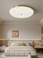 Seraphim Modern Gold Ceiling Light with Clear Glass Accents