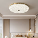Seraphim Modern Gold Ceiling Light with Clear Glass Accents