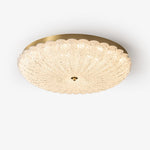 Seraphim Modern Gold Ceiling Light with Clear Glass Accents