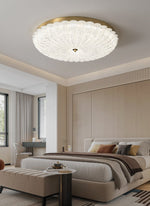 Seraphim Modern Gold Ceiling Light with Clear Glass Accents