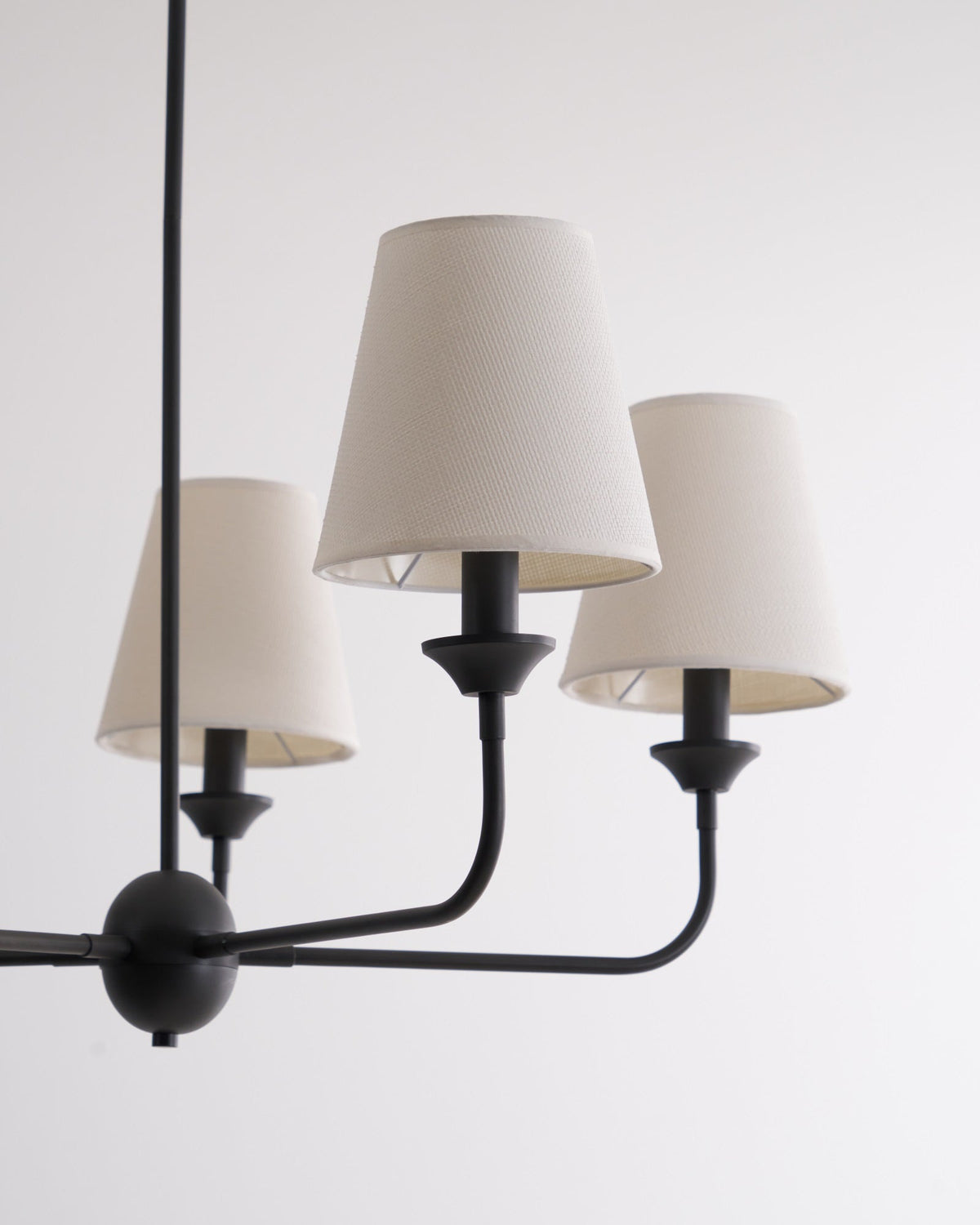 Seraphine Grace Chandelier – Modern Brass & Fabric Statement Light for Dining and Living Rooms
