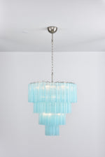 Serava Cascade Glass Chandelier – Modern Murano-Inspired Pendant Light for Dining Room and Foyer