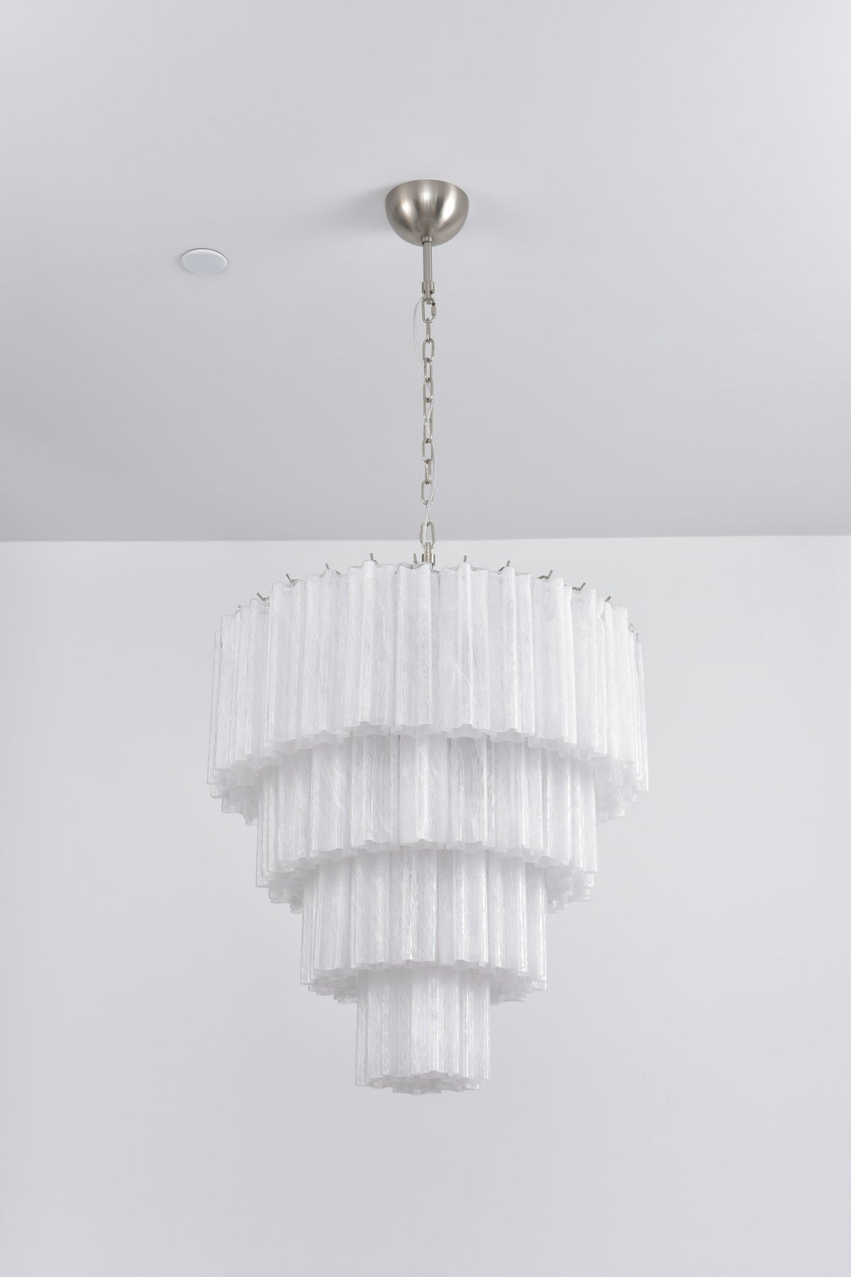 Serava Cascade Glass Chandelier – Modern Murano-Inspired Pendant Light for Dining Room and Foyer