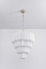 Serava Cascade Glass Chandelier – Modern Murano-Inspired Pendant Light for Dining Room and Foyer