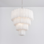 Serava Cascade Glass Chandelier – Modern Murano-Inspired Pendant Light for Dining Room and Foyer