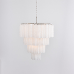 Serava Cascade Glass Chandelier – Modern Murano-Inspired Pendant Light for Dining Room and Foyer