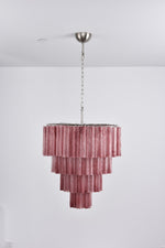 Serava Cascade Glass Chandelier – Modern Murano-Inspired Pendant Light for Dining Room and Foyer
