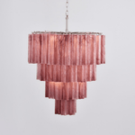 Serava Cascade Glass Chandelier – Modern Murano-Inspired Pendant Light for Dining Room and Foyer