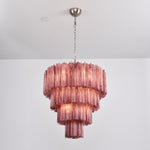 Serava Cascade Glass Chandelier – Modern Murano-Inspired Pendant Light for Dining Room and Foyer