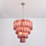 Serava Cascade Glass Chandelier – Modern Murano-Inspired Pendant Light for Dining Room and Foyer