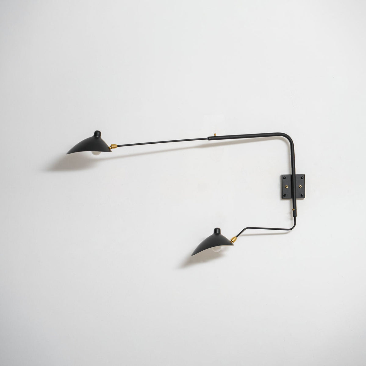 Sculptural Multi-Arm Spider Wall Sconce in Black or White