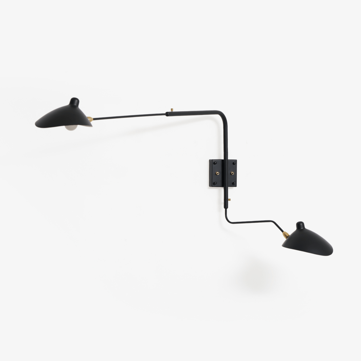 Sculptural Multi-Arm Spider Wall Sconce in Black or White