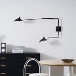 Sculptural Multi-Arm Spider Wall Sconce in Black or White