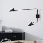 Sculptural Multi-Arm Spider Wall Sconce in Black or White