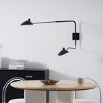 Sculptural Multi-Arm Spider Wall Sconce in Black or White