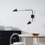 Sculptural Multi-Arm Spider Wall Sconce in Black or White