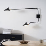 Sculptural Multi-Arm Spider Wall Sconce in Black or White