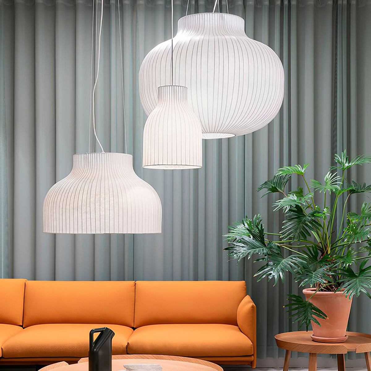 Serica Trio Silk Pendant Collection