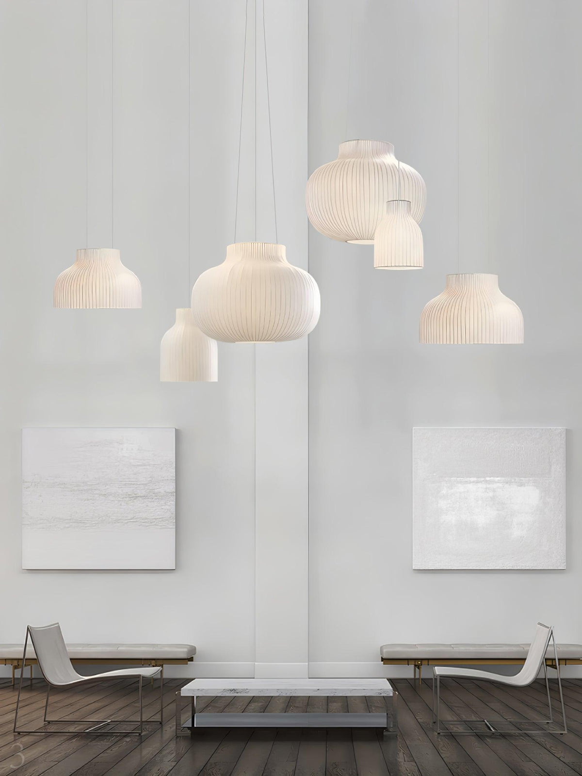 Serica Trio Silk Pendant Collection
