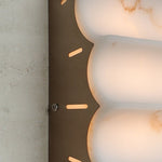 Serra Tiered Alabaster Wall Sconce – Hand-Carved Stone LED Light